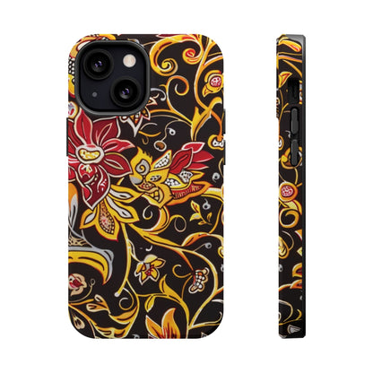 Floral Filigree Magnetic Impact Phone Case - DIGITAL X