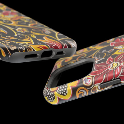 Floral Filigree Magnetic Impact Phone Case - DIGITAL X