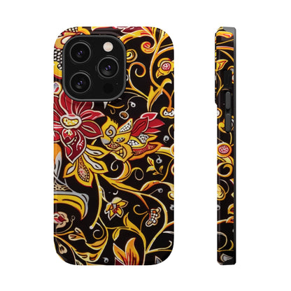 Floral Filigree Magnetic Impact Phone Case - DIGITAL X