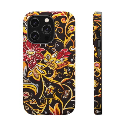 Floral Filigree Magnetic Impact Phone Case - DIGITAL X