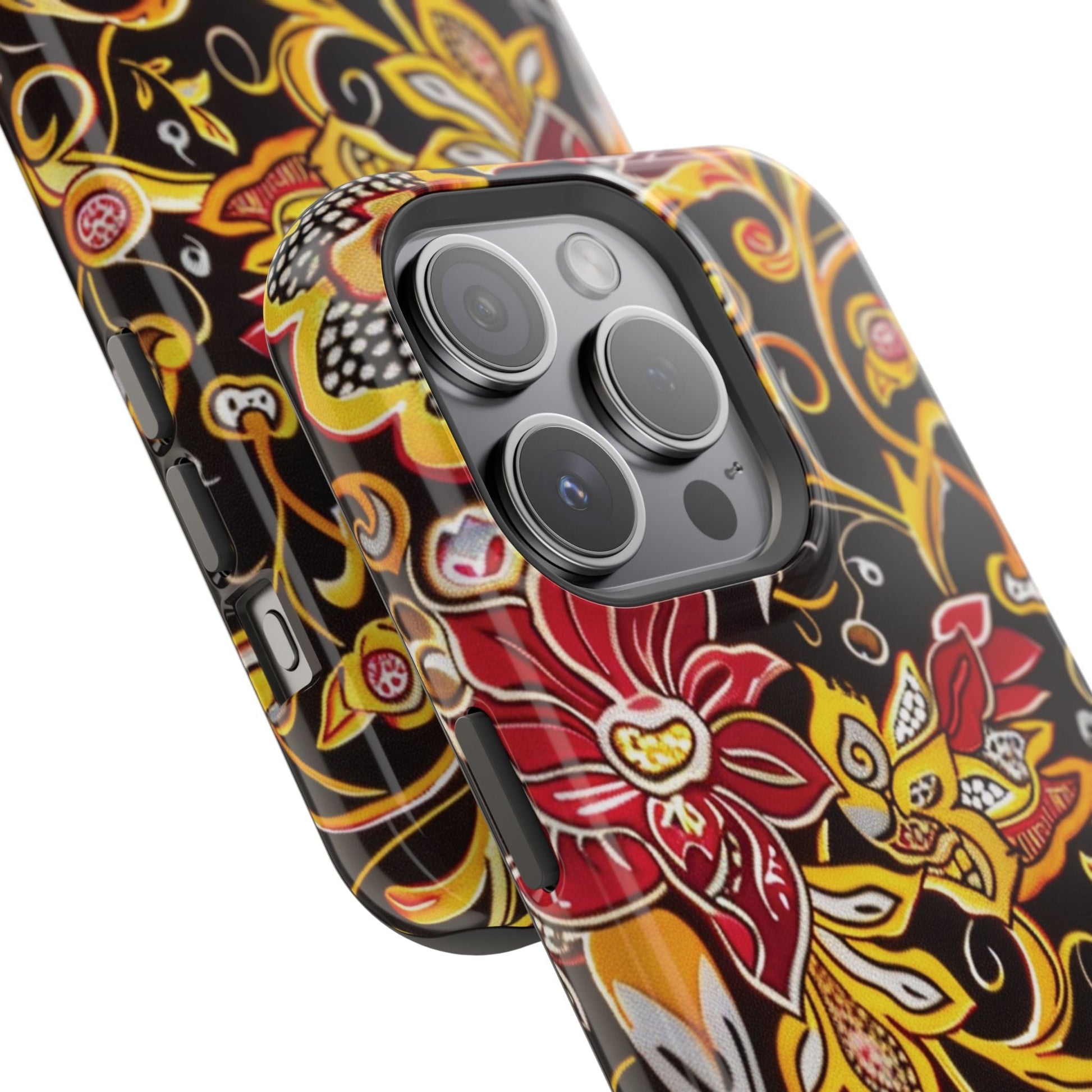 Floral Filigree Magnetic Impact Phone Case - DIGITAL X