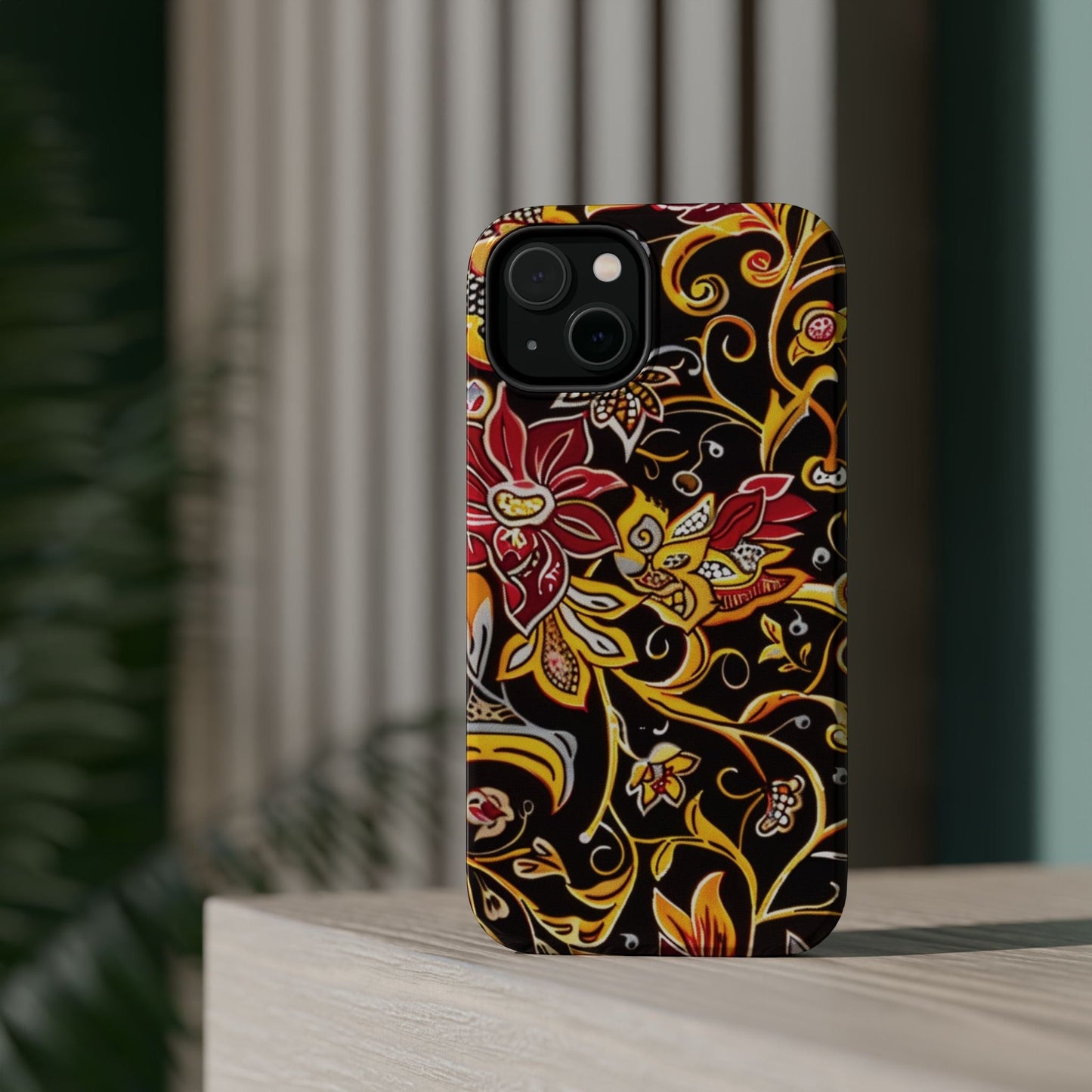 Floral Filigree Magnetic Impact Phone Case - DIGITAL X
