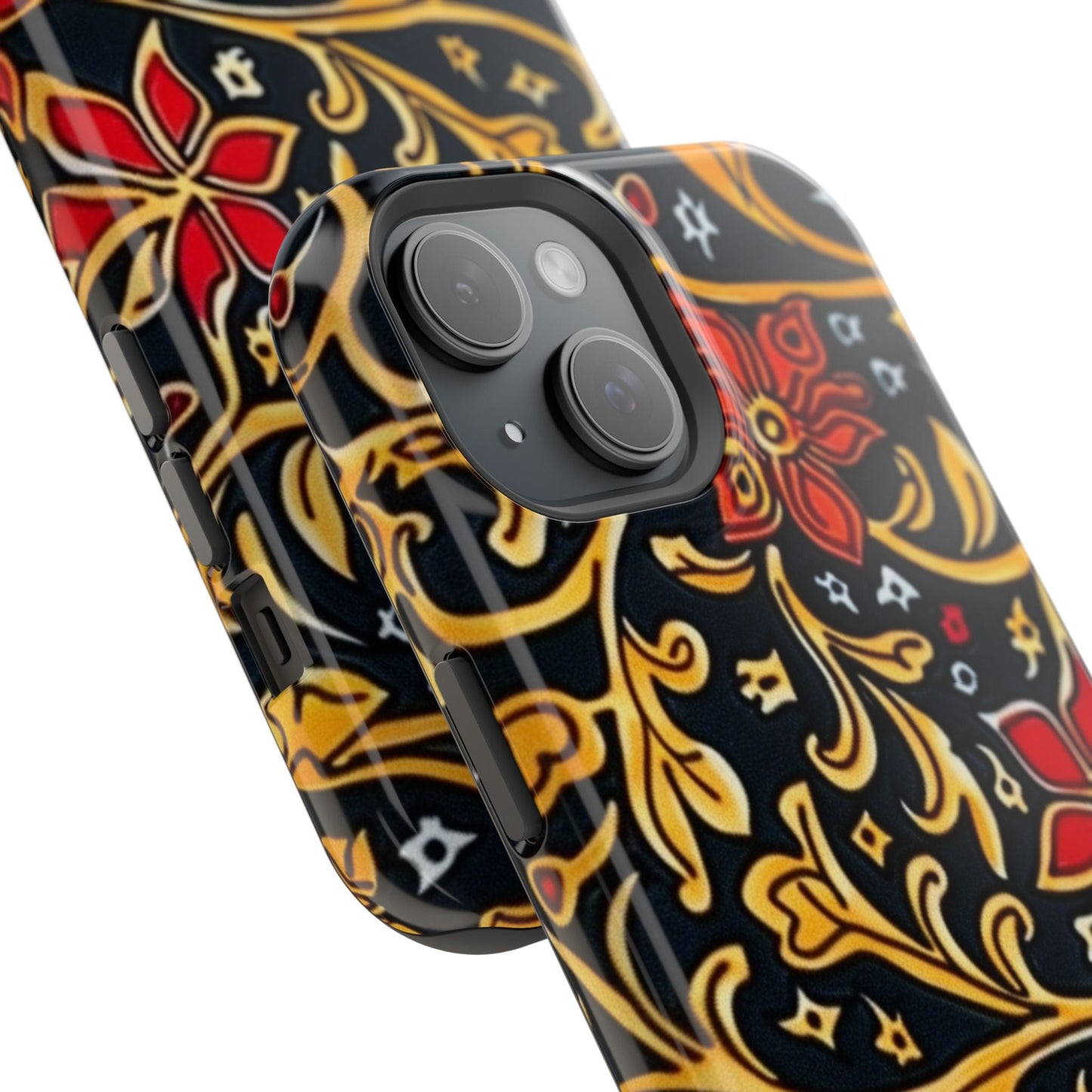 Floral Filigree Magnetic Impact Phone Case - DIGITAL X