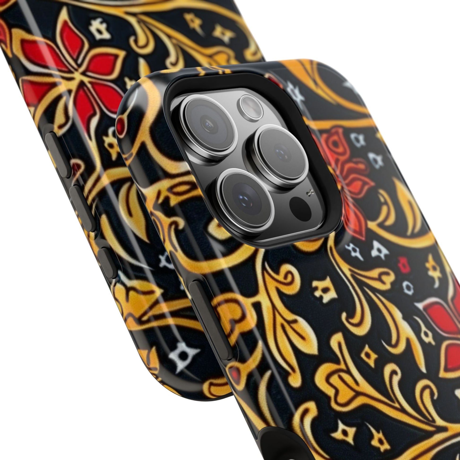 Floral Filigree Magnetic Impact Phone Case - DIGITAL X