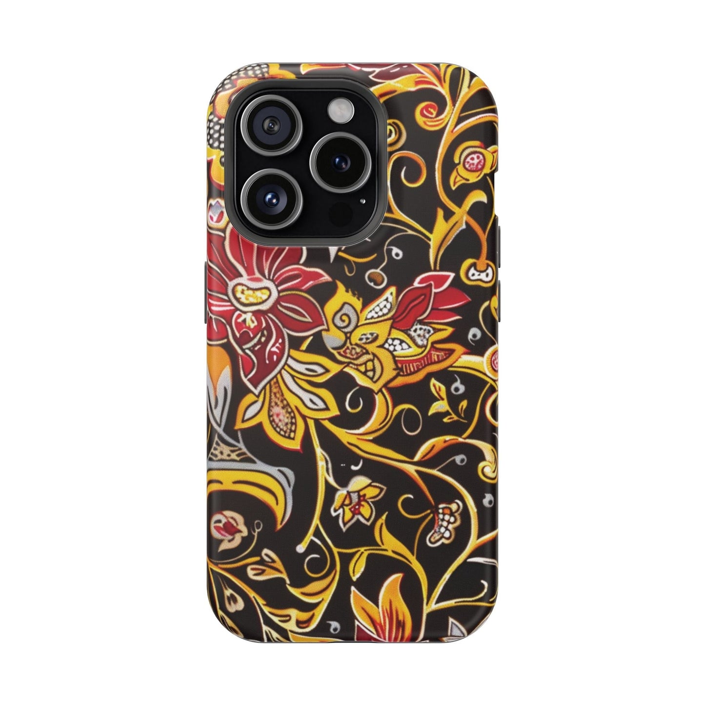 Floral Filigree Magnetic Impact Phone Case - DIGITAL X