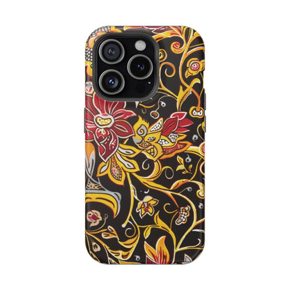Floral Filigree Magnetic Impact Phone Case - DIGITAL X