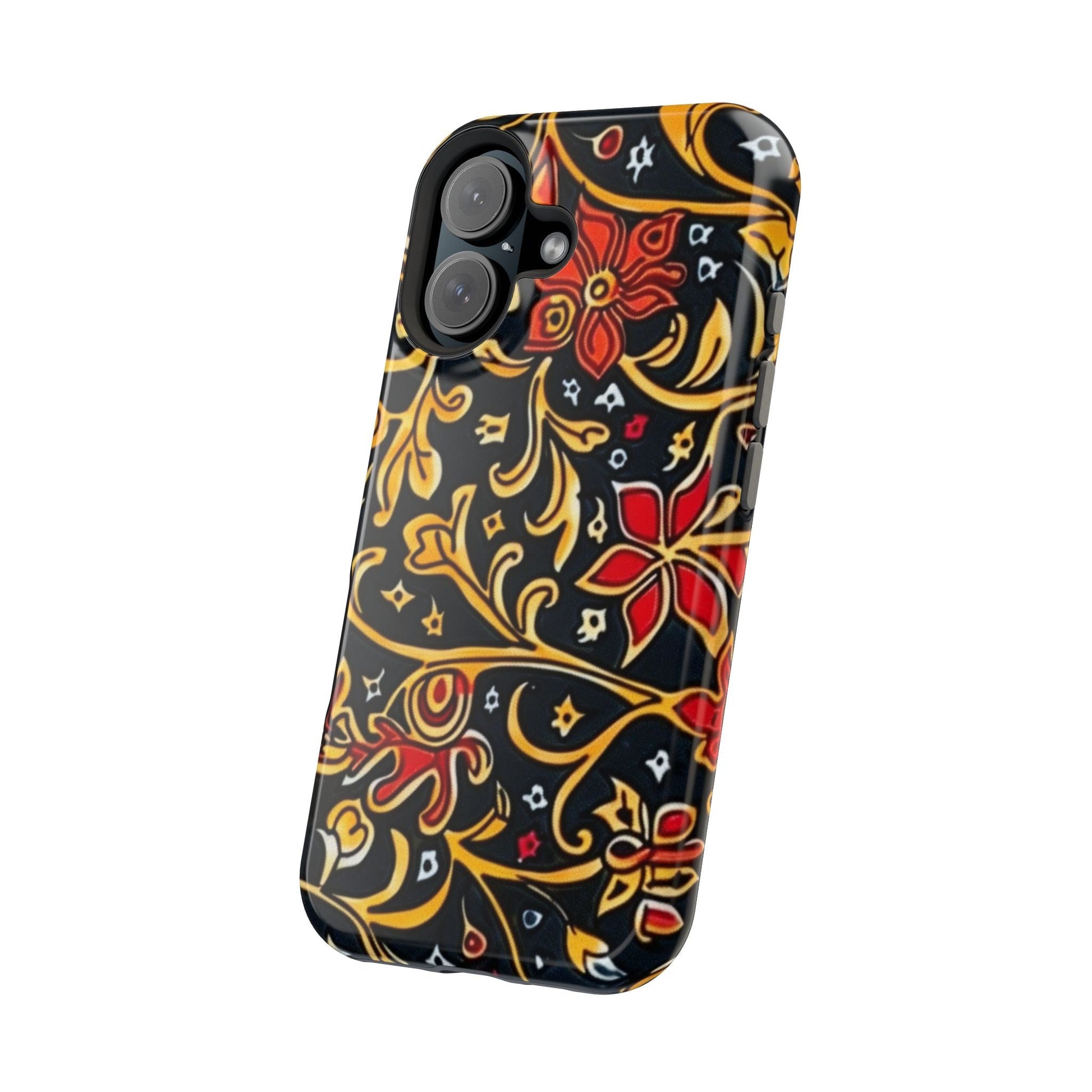 Floral Filigree Magnetic Impact Phone Case - DIGITAL X