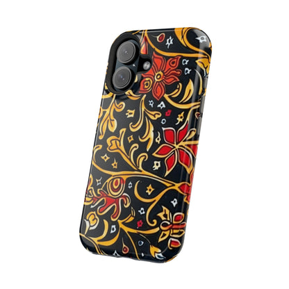 Floral Filigree Magnetic Impact Phone Case - DIGITAL X