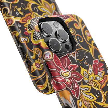 Floral Filigree Magnetic Impact Phone Case - DIGITAL X