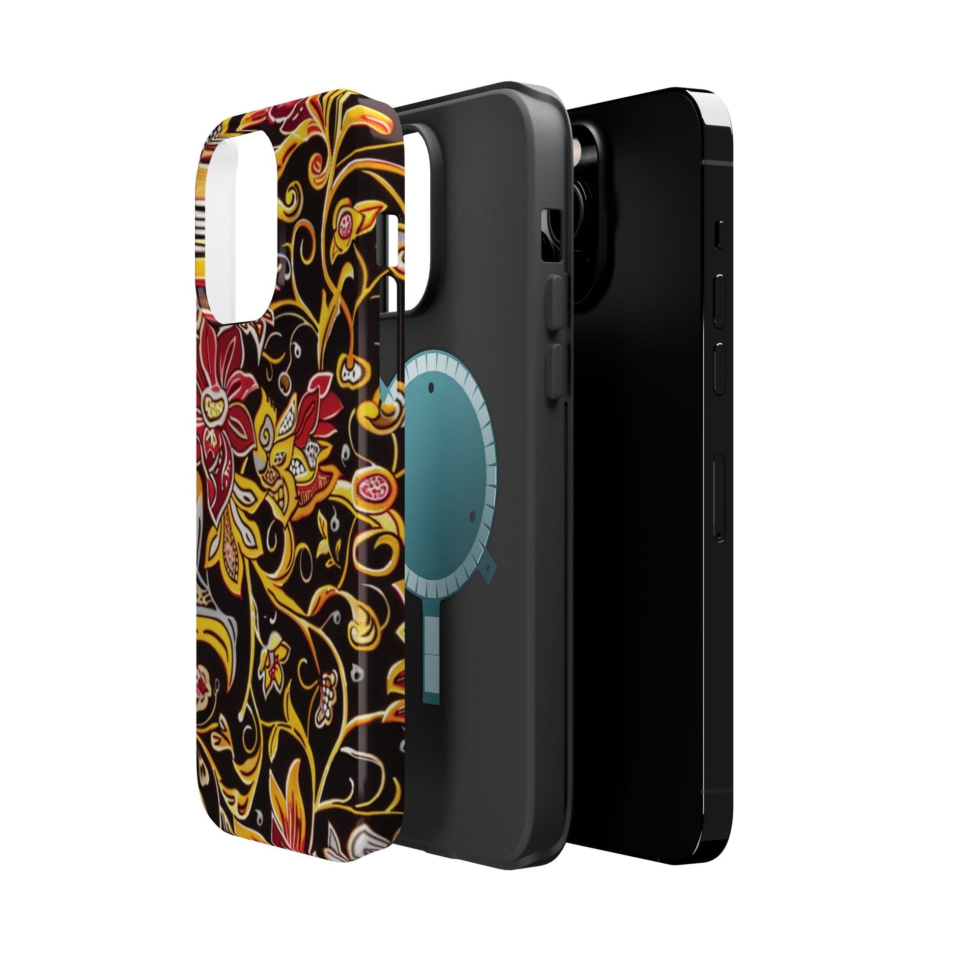 Floral Filigree Magnetic Impact Phone Case - DIGITAL X