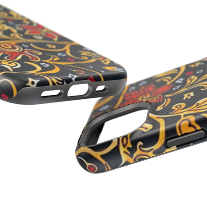 Floral Filigree Magnetic Impact Phone Case - DIGITAL X
