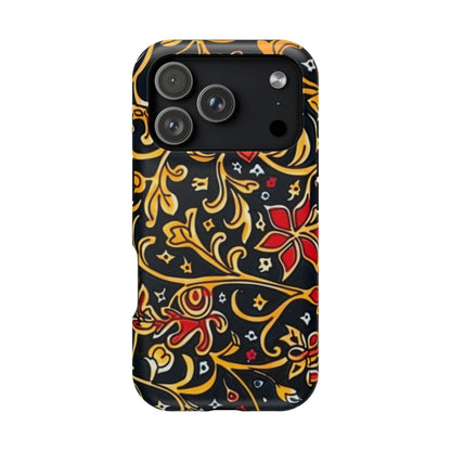 Floral Filigree Magnetic Impact Phone Case - DIGITAL X