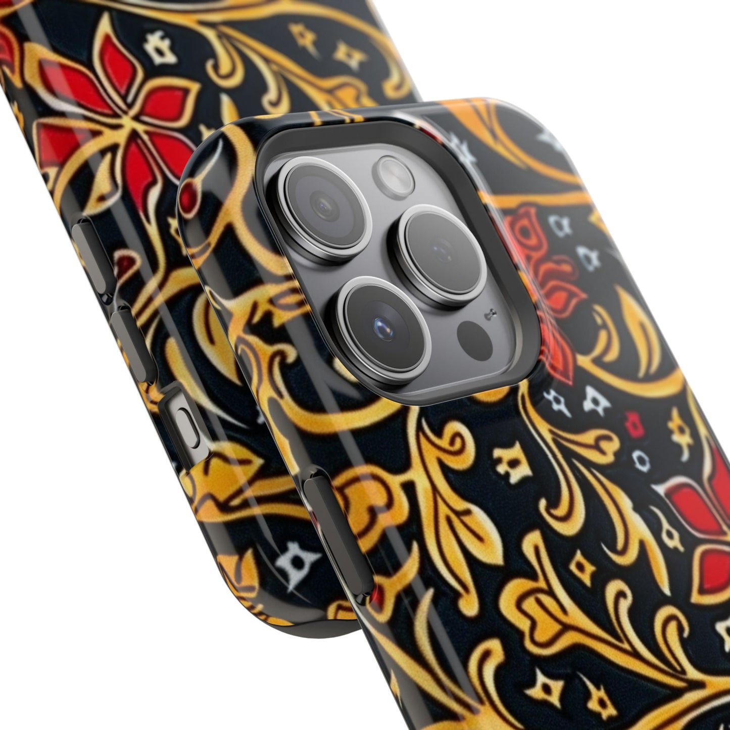 Floral Filigree Magnetic Impact Phone Case - DIGITAL X