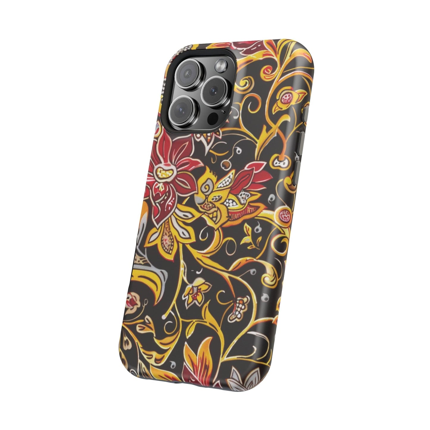 Floral Filigree Magnetic Impact Phone Case - DIGITAL X