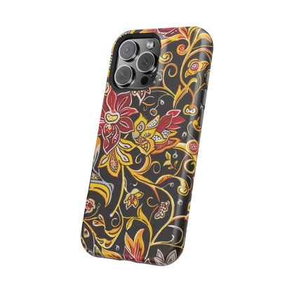 Floral Filigree Magnetic Impact Phone Case - DIGITAL X