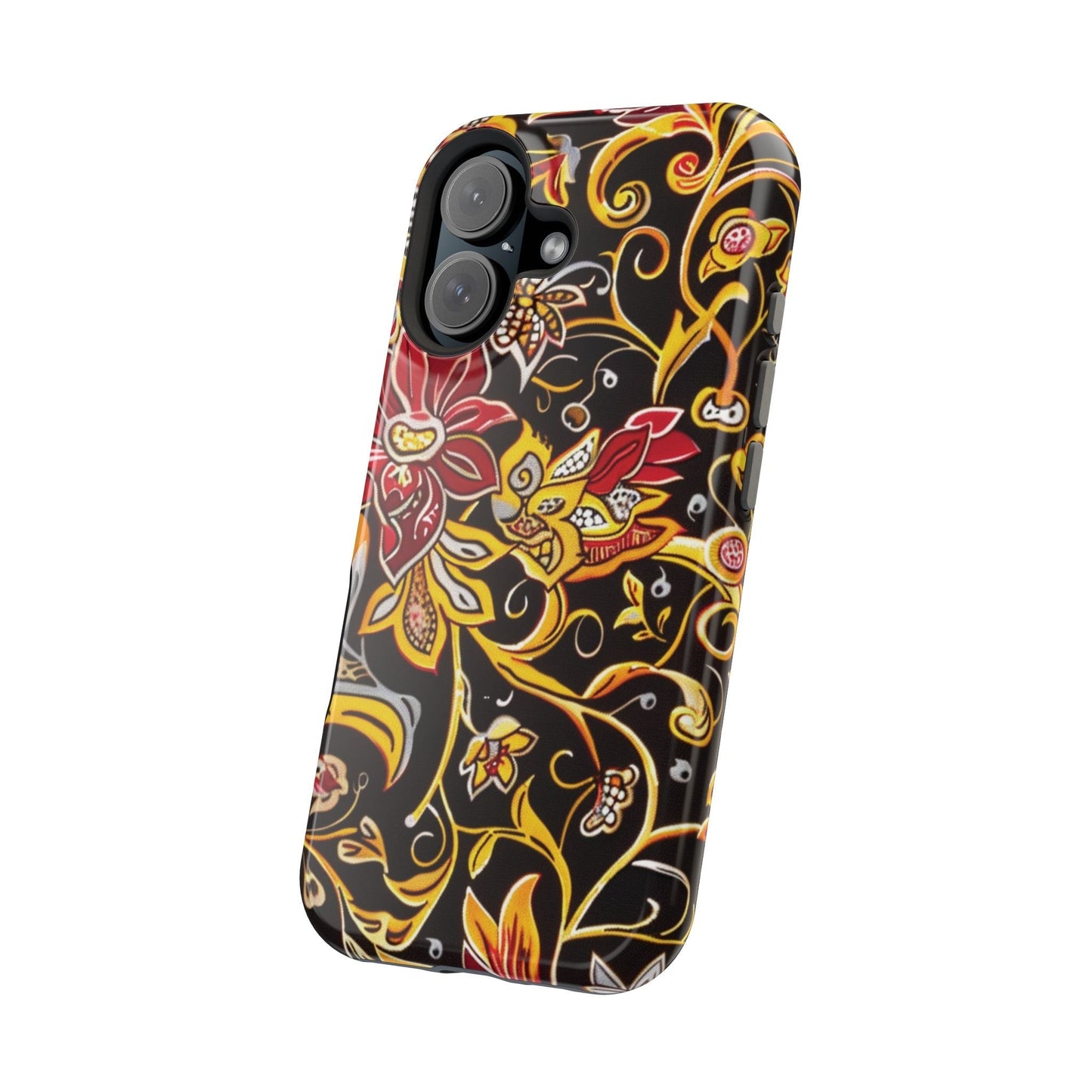 Floral Filigree Magnetic Impact Phone Case - DIGITAL X