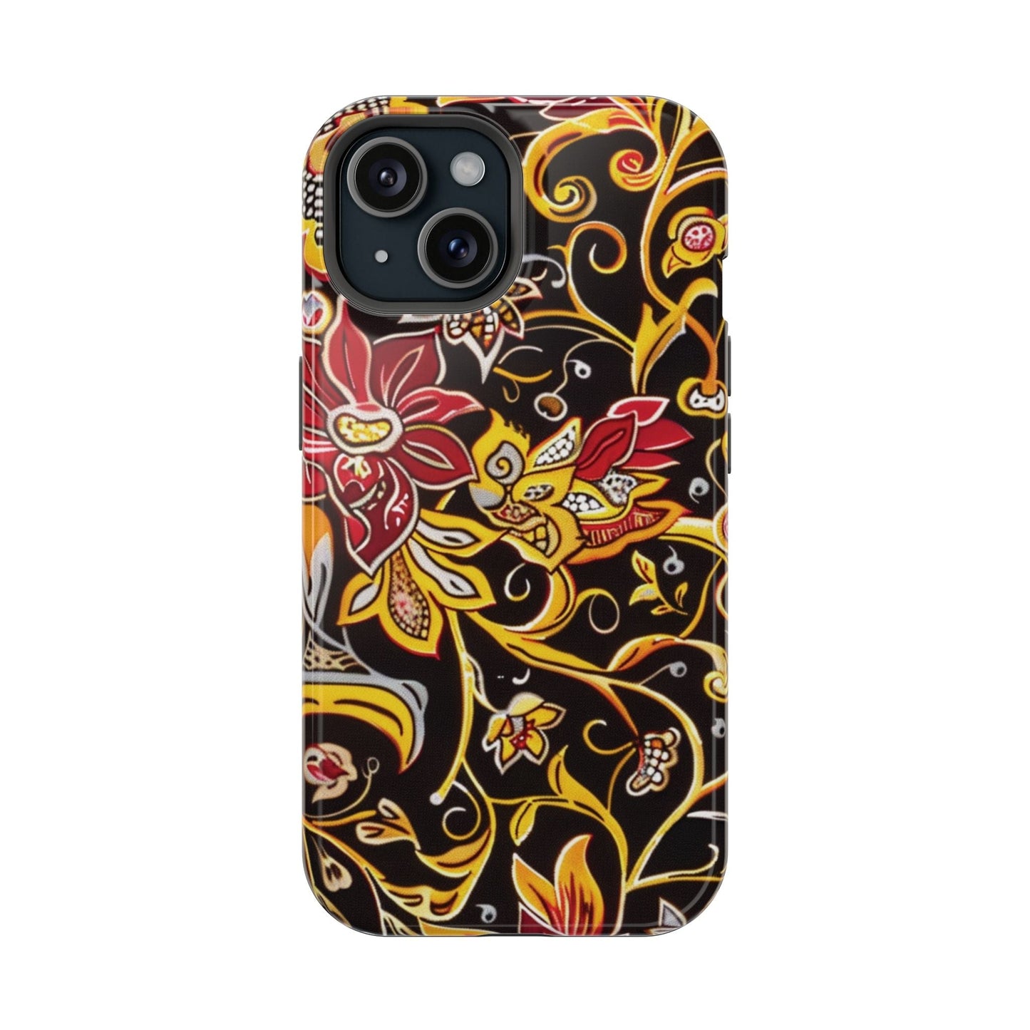 Floral Filigree Magnetic Impact Phone Case - DIGITAL X