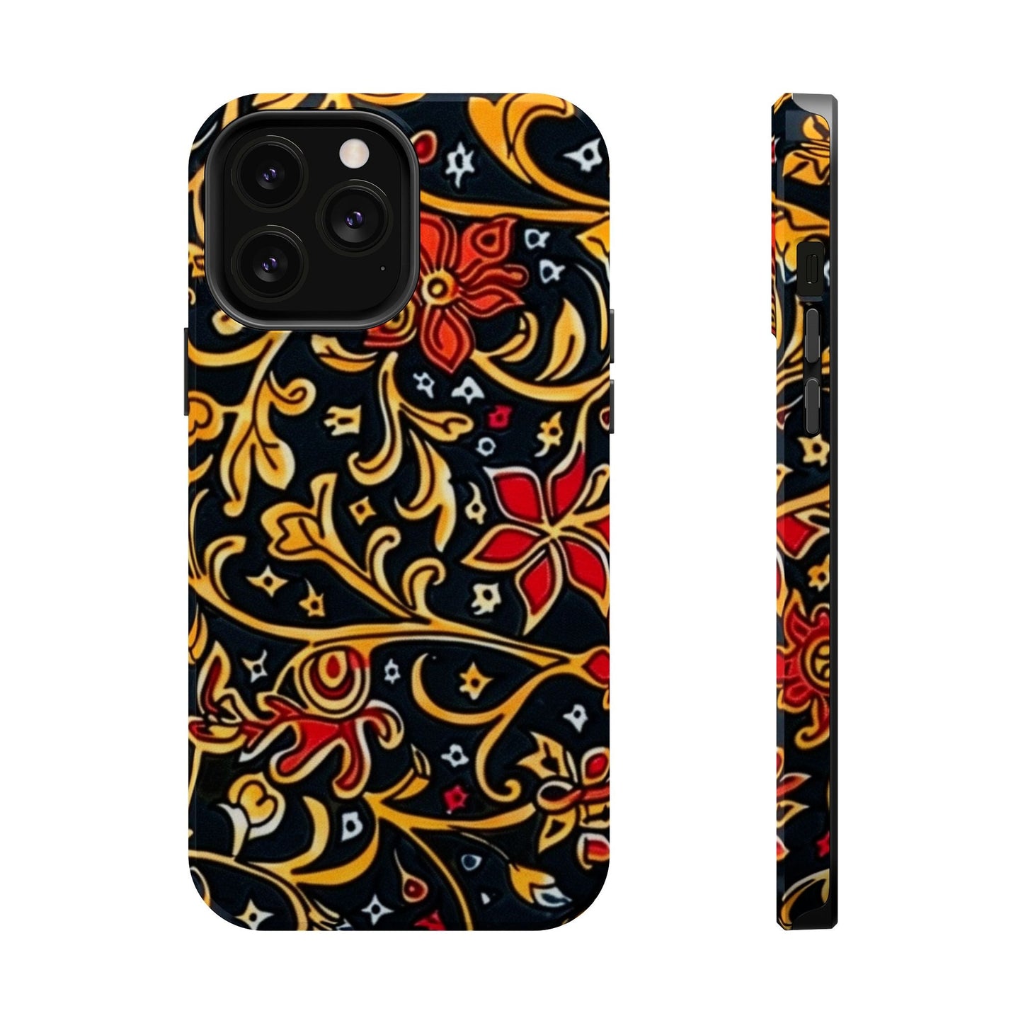 Floral Filigree Magnetic Impact Phone Case - DIGITAL X