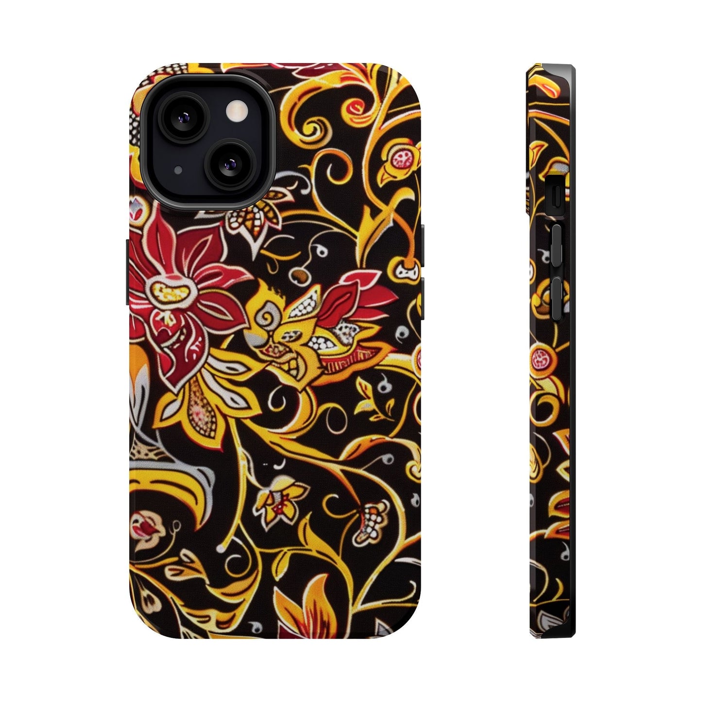 Floral Filigree Magnetic Impact Phone Case - DIGITAL X