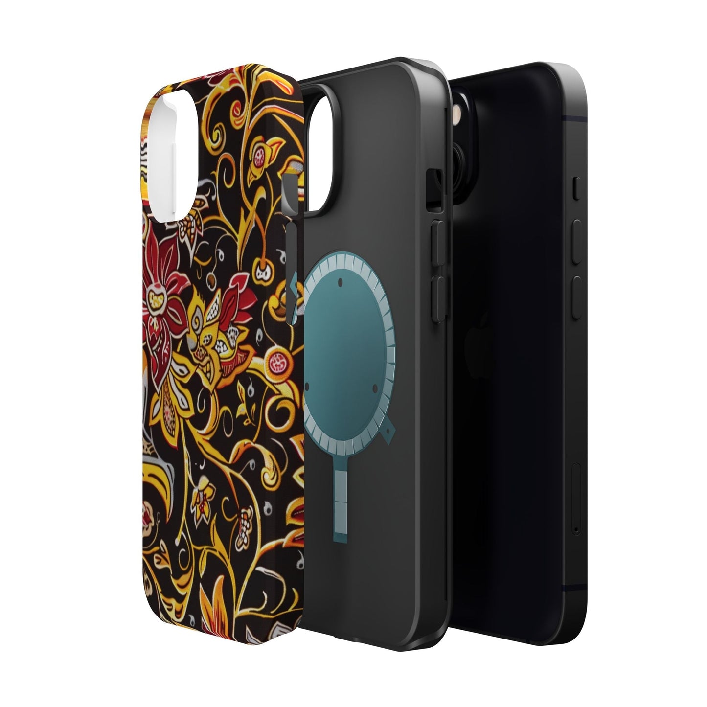 Floral Filigree Magnetic Impact Phone Case - DIGITAL X