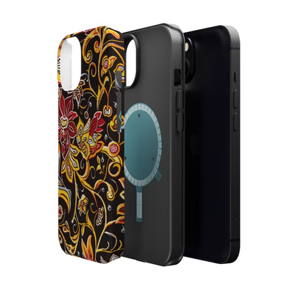 Floral Filigree Magnetic Impact Phone Case - DIGITAL X
