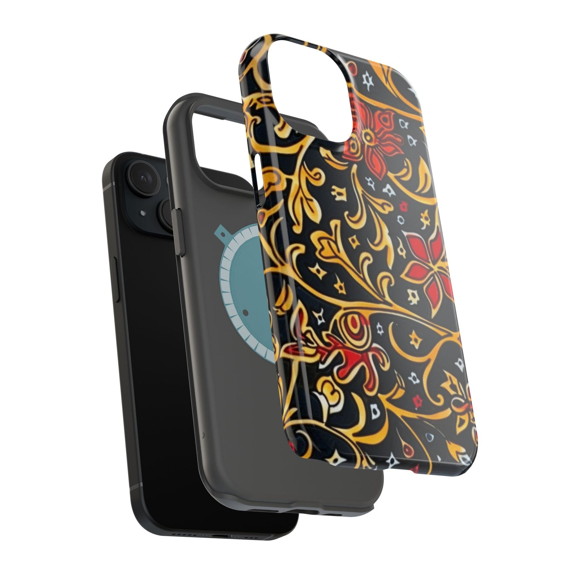 Floral Filigree Magnetic Impact Phone Case - DIGITAL X