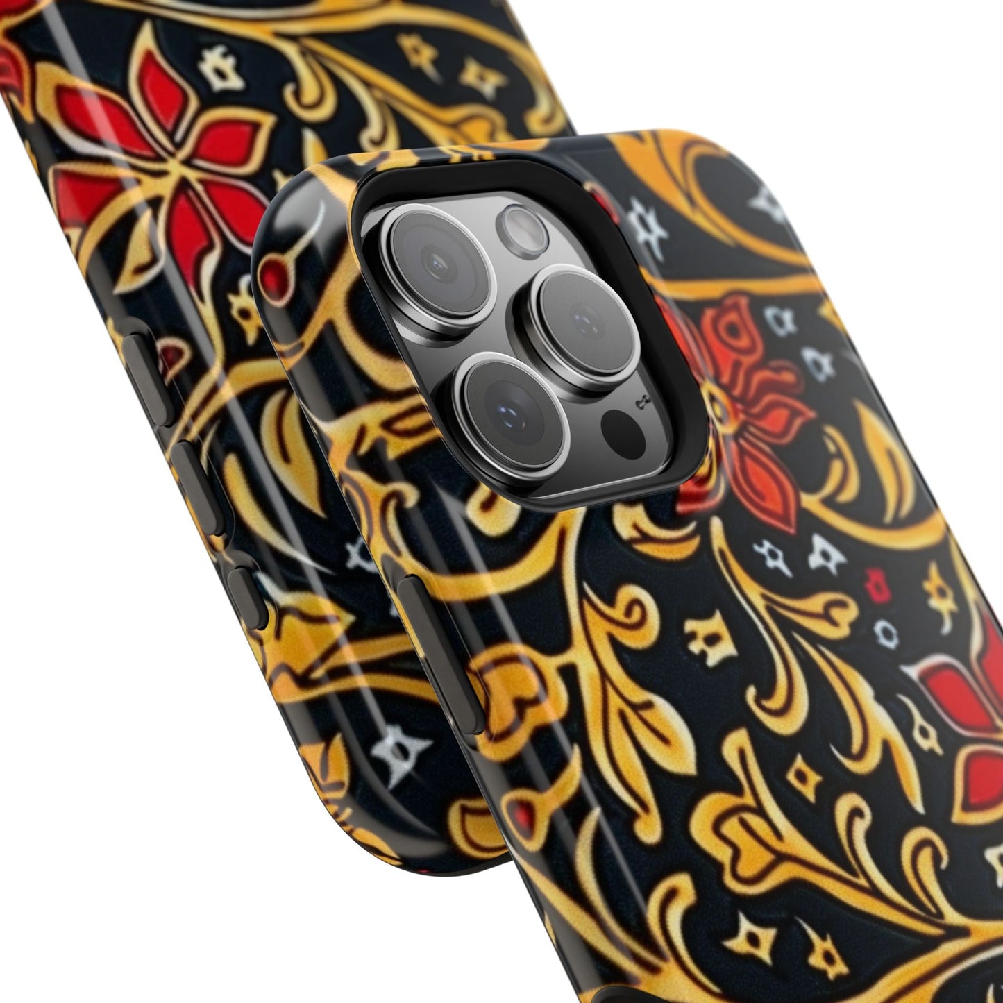 Floral Filigree Magnetic Impact Phone Case - DIGITAL X