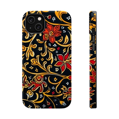 Floral Filigree Magnetic Impact Phone Case - DIGITAL X