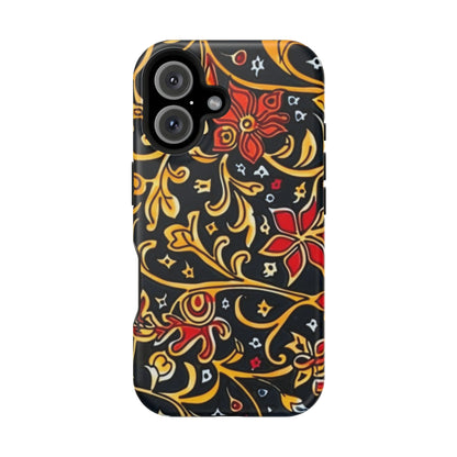 Floral Filigree Magnetic Impact Phone Case - DIGITAL X