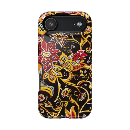 Floral Filigree Magnetic Impact Phone Case - DIGITAL X