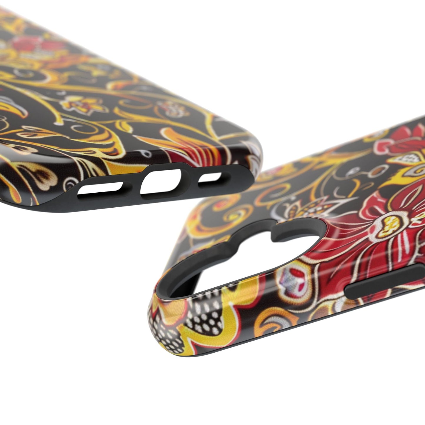 Floral Filigree Magnetic Impact Phone Case - DIGITAL X