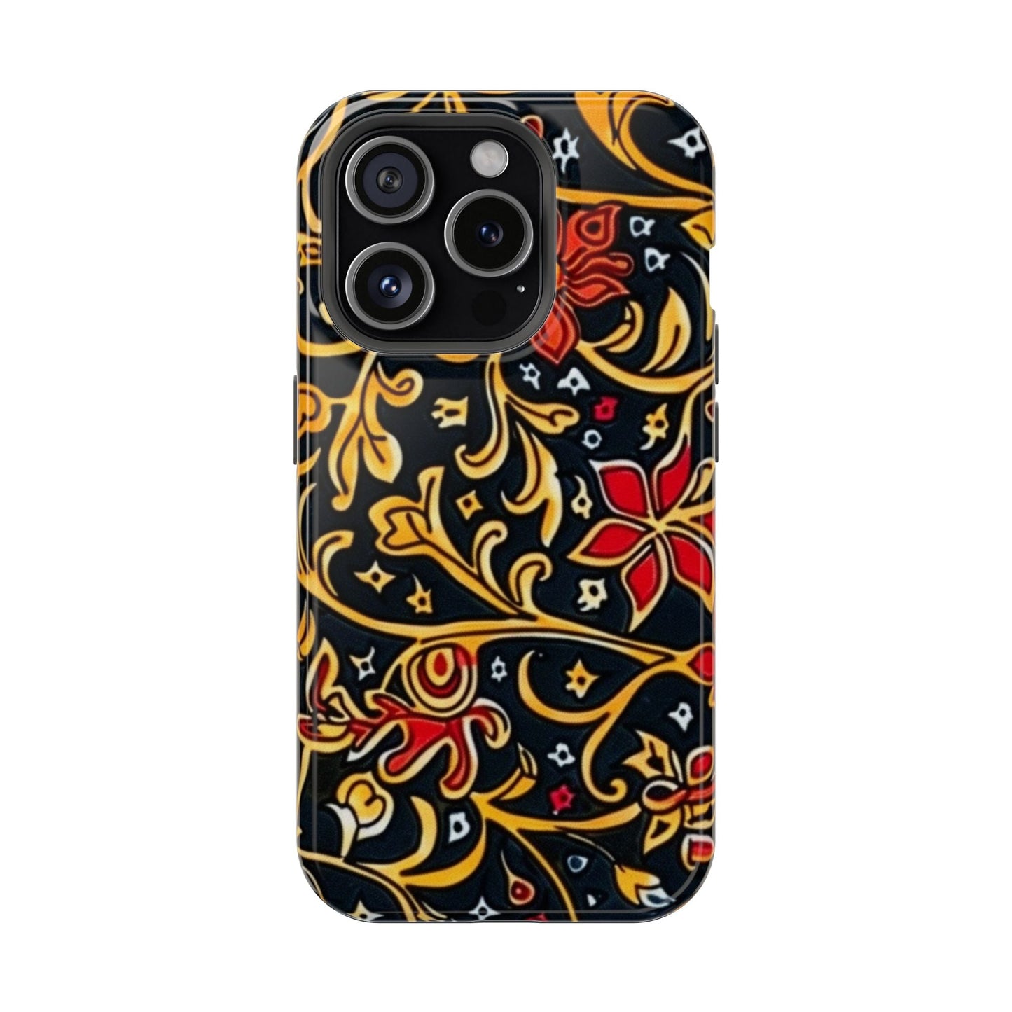 Floral Filigree Magnetic Impact Phone Case - DIGITAL X