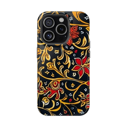 Floral Filigree Magnetic Impact Phone Case - DIGITAL X