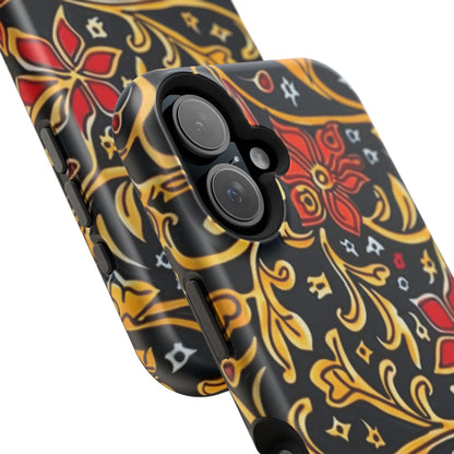 Floral Filigree Magnetic Impact Phone Case - DIGITAL X