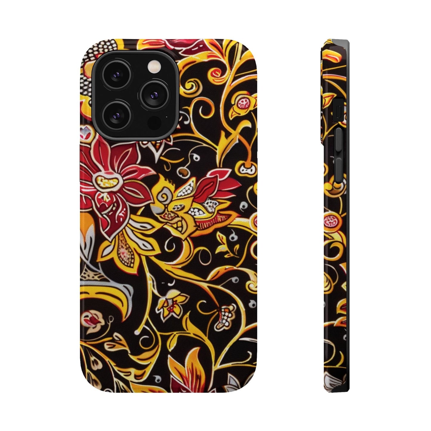 Floral Filigree Magnetic Impact Phone Case - DIGITAL X