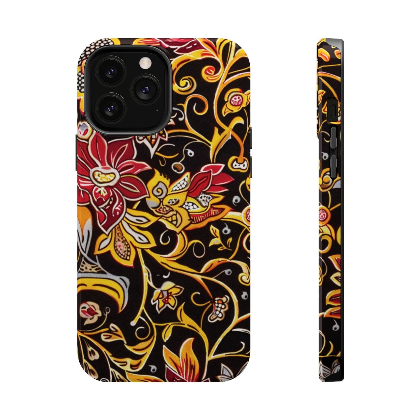 Floral Filigree Magnetic Impact Phone Case - DIGITAL X