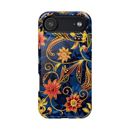 Floral Filigree Magnetic Phone Case — Impact - Resistant Decorative Cover - DIGITAL X