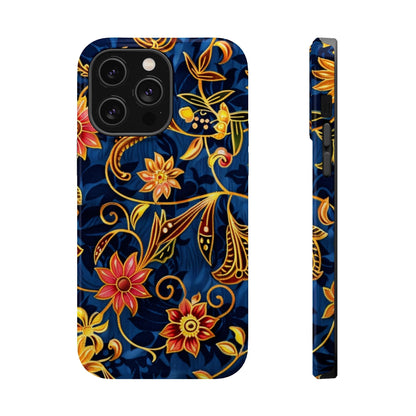 Floral Filigree Magnetic Phone Case — Impact - Resistant Decorative Cover - DIGITAL X