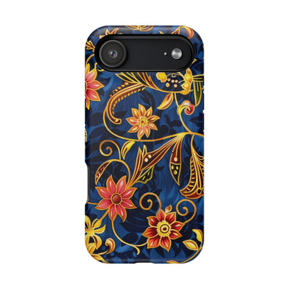Floral Filigree Magnetic Phone Case — Impact - Resistant Decorative Cover - DIGITAL X