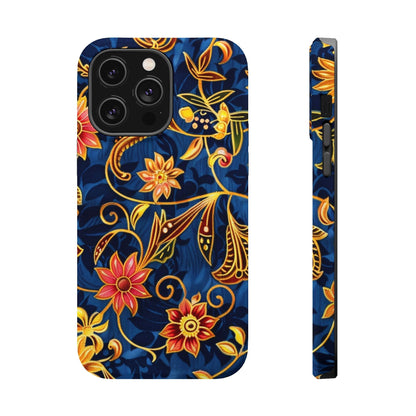 Floral Filigree Magnetic Phone Case — Impact - Resistant Decorative Cover - DIGITAL X