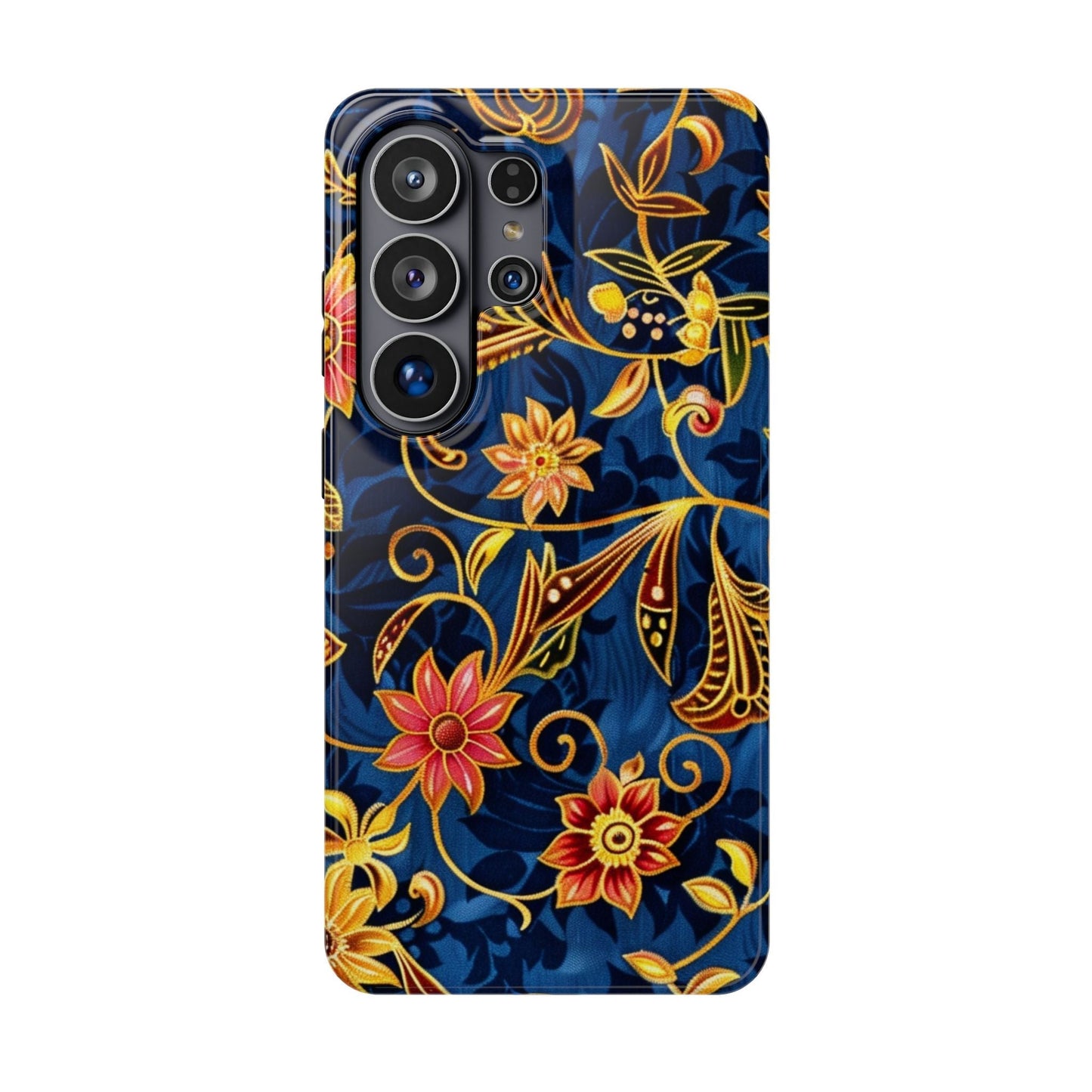 Floral Filigree Magnetic Phone Case — Impact - Resistant Decorative Cover - DIGITAL X