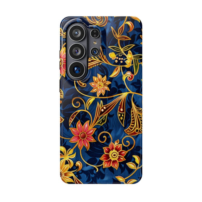 Floral Filigree Magnetic Phone Case — Impact - Resistant Decorative Cover - DIGITAL X
