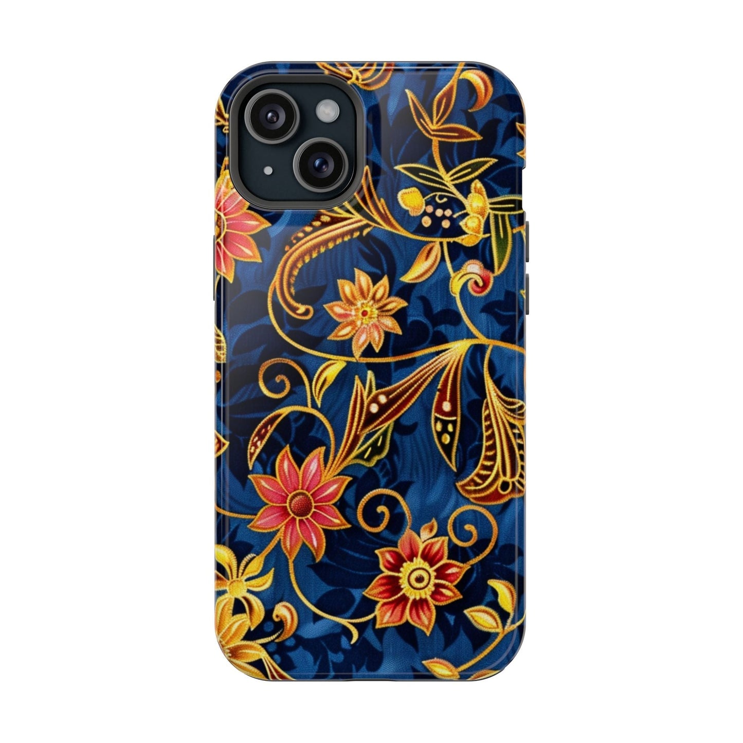 Floral Filigree Magnetic Phone Case — Impact - Resistant Decorative Cover - DIGITAL X