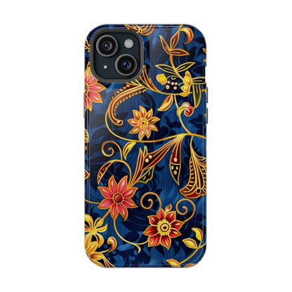 Floral Filigree Magnetic Phone Case — Impact - Resistant Decorative Cover - DIGITAL X