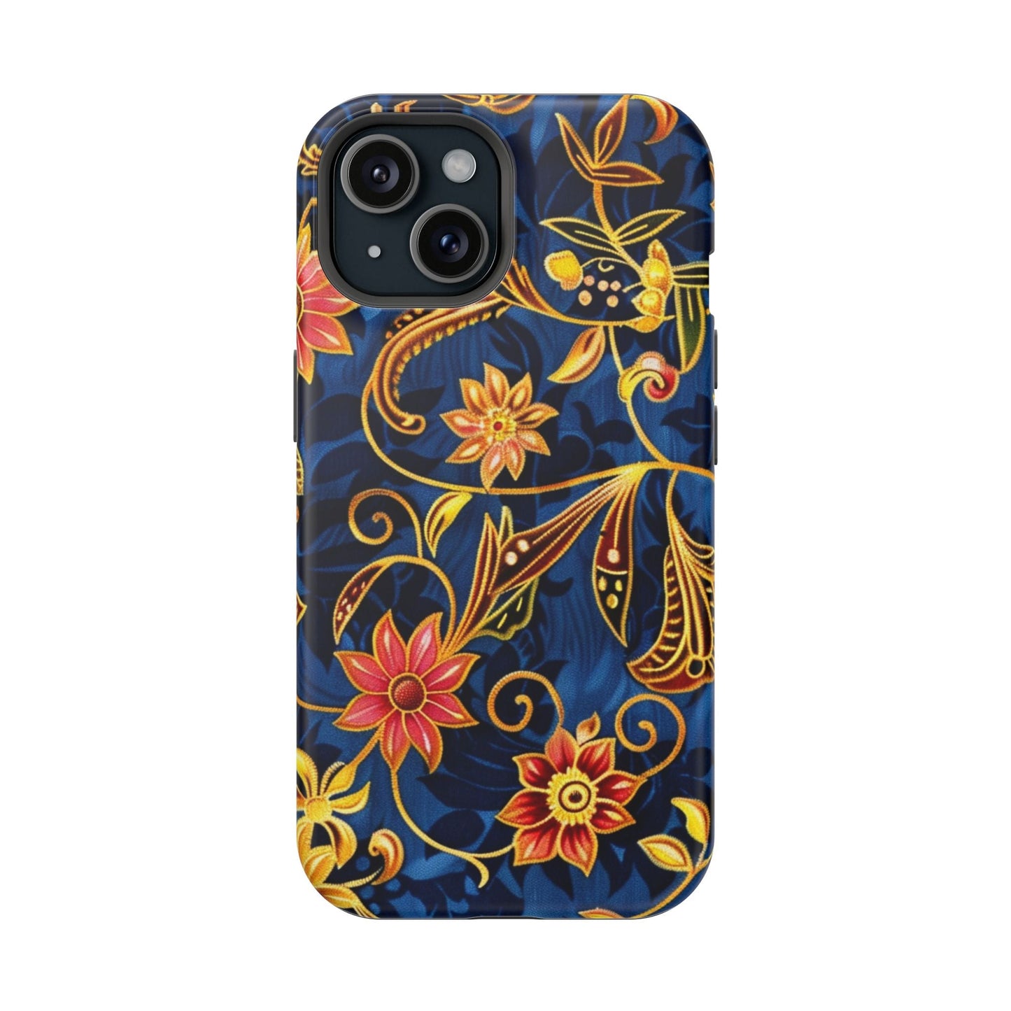 Floral Filigree Magnetic Phone Case — Impact - Resistant Decorative Cover - DIGITAL X
