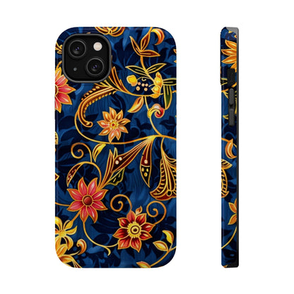 Floral Filigree Magnetic Phone Case — Impact - Resistant Decorative Cover - DIGITAL X