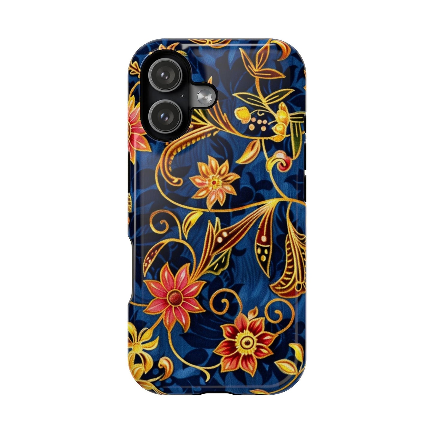 Floral Filigree Magnetic Phone Case — Impact - Resistant Decorative Cover - DIGITAL X