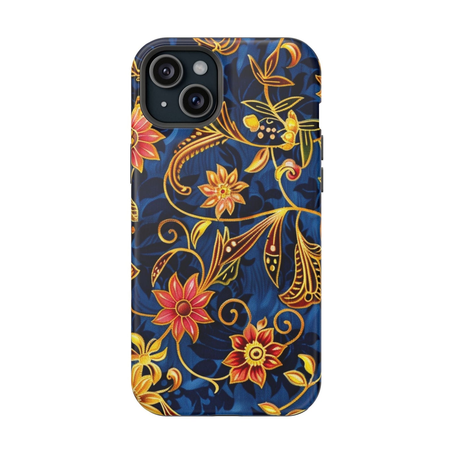 Floral Filigree Magnetic Phone Case — Impact - Resistant Decorative Cover - DIGITAL X