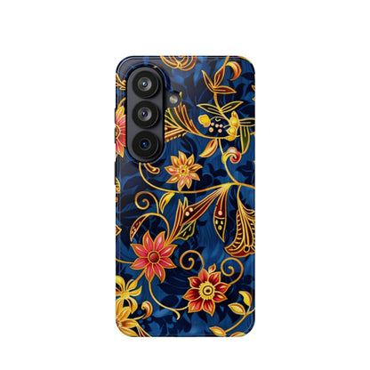 Floral Filigree Magnetic Phone Case — Impact - Resistant Decorative Cover - DIGITAL X