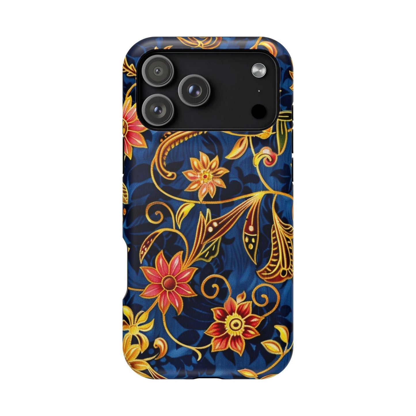 Floral Filigree Magnetic Phone Case — Impact - Resistant Decorative Cover - DIGITAL X